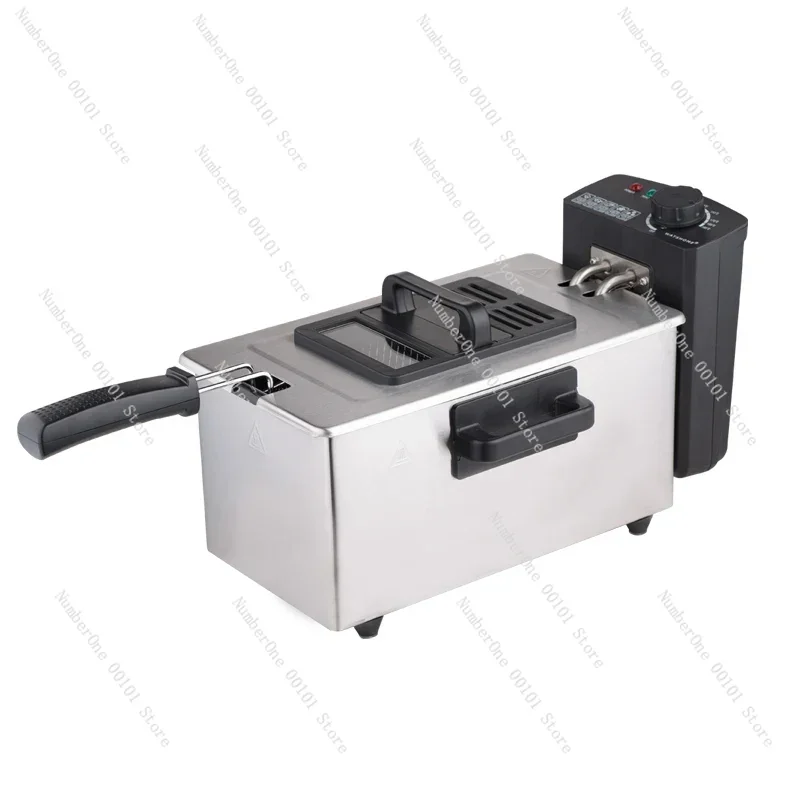 3L Automatic Electric Fryer WJ-800 Household French Fries Electric Fryer Oil 220V/2000W Stall Fried Skewer Fryer