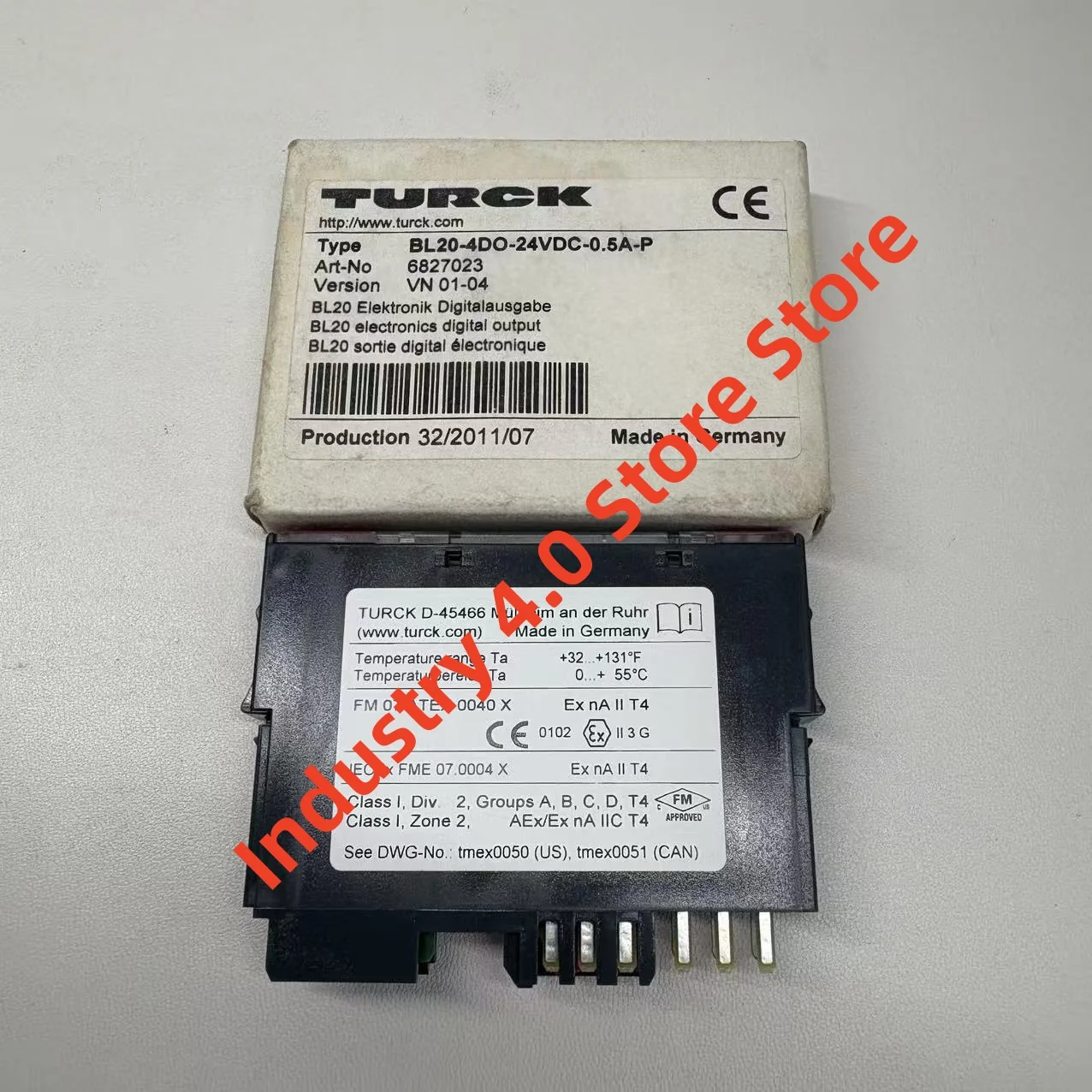 BL20-4DO-24VDC-0.5A-P 6827023 Modulo PLC 100% NUOVO