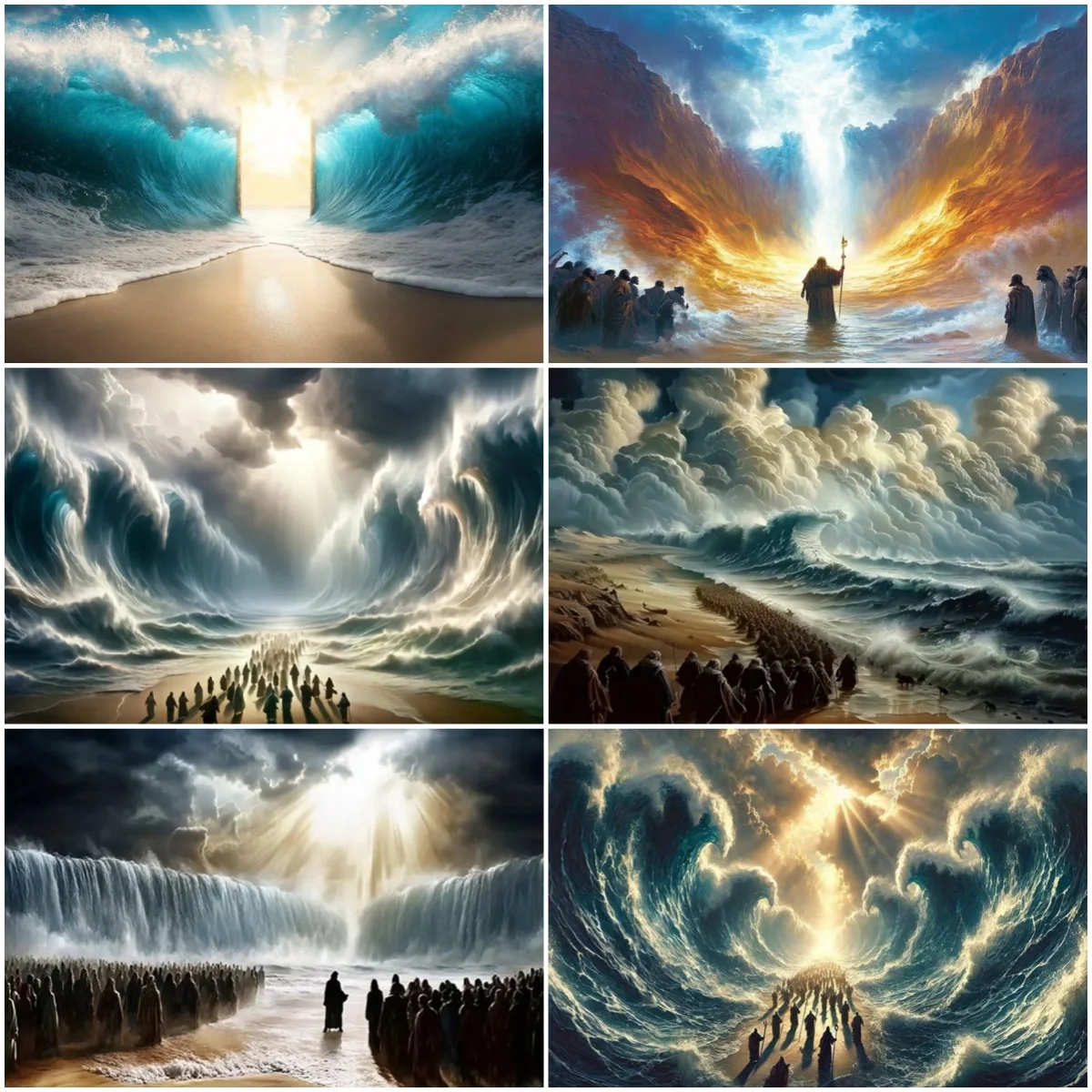 Fondo Temático del Paseo de Naboles Judío, Pancarta de la Exodósis, Bendición de Dios, Separación de Moisés, Mar Rojo, Decoración para Fotografía de Fiestas