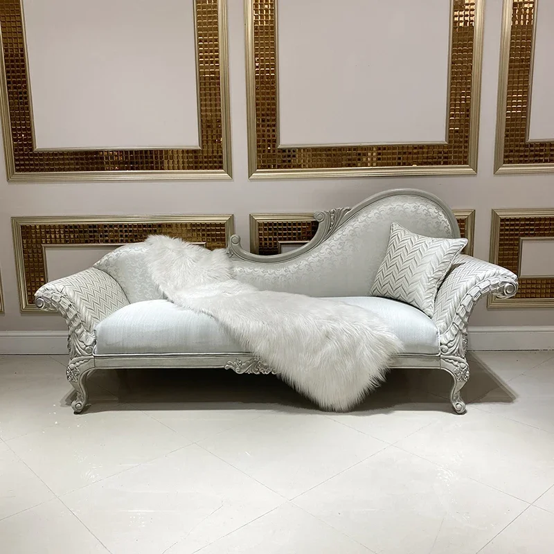 

European style imperial concubine chair bedroom BEAUTY COUCH living room sofa imperial concubine couch solid wood cloth art impe