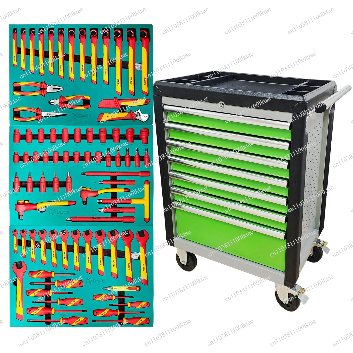 80-Piece New Energy Insulation Set 7-layer Heavy-duty Electrical Electric Vehicle Tools