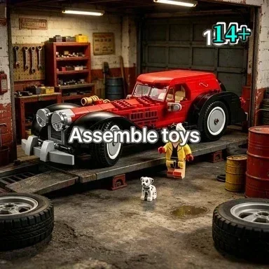 

Bandai Building Blocks Set High Quality Innovative 43277 Cruella's Luxury Car Collection All Ages compatible with LEGO bricks