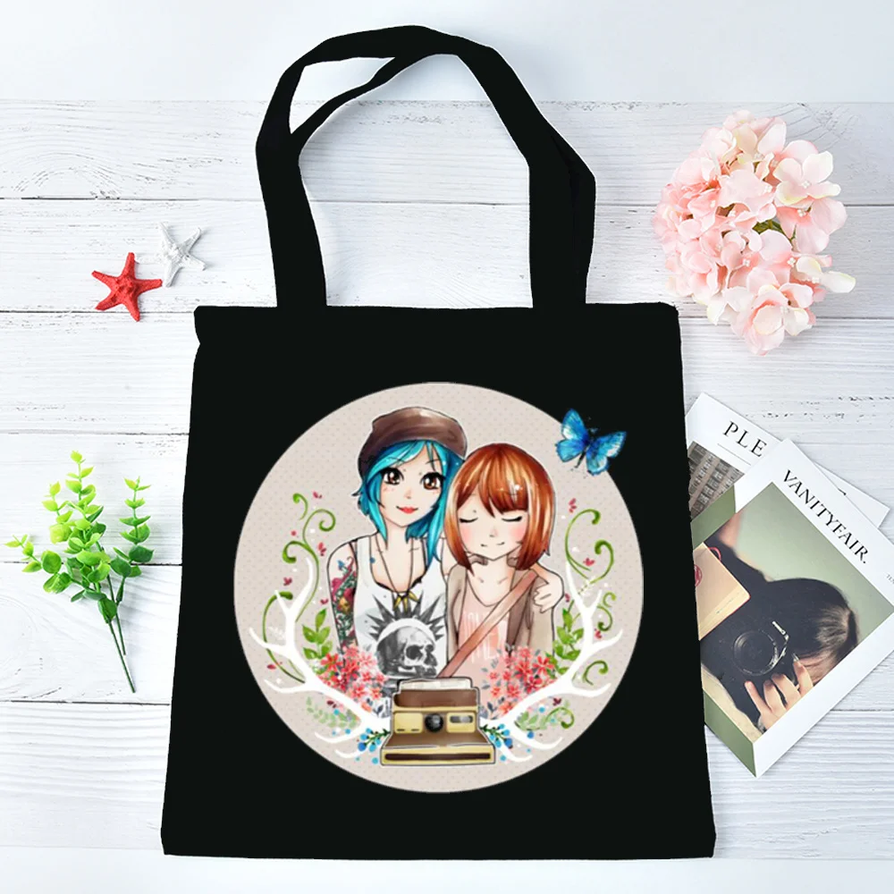 Life Is Strange tote bag einkaufstasche y2k shopping shoulder  personnalisable femme