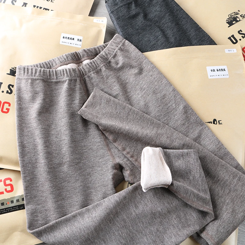 

Саморазрывающиеся шелковые теплые брюки с подогревом, мужские зимне-осенние брюки из натуральной кожи Cosite для пар, базовые многослойные брюки