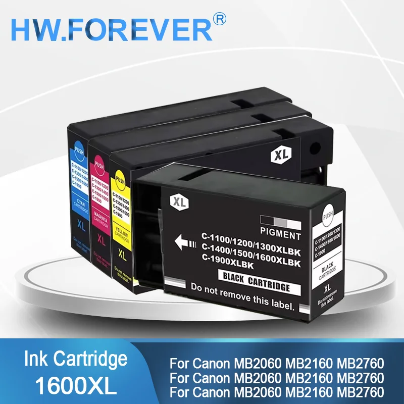 

1600 1600XL PGI-1600XL Compatible Ink Cartridge for Canon MAXIFY MB2060 MB2160 MB2760 Printer Ink Cartridge