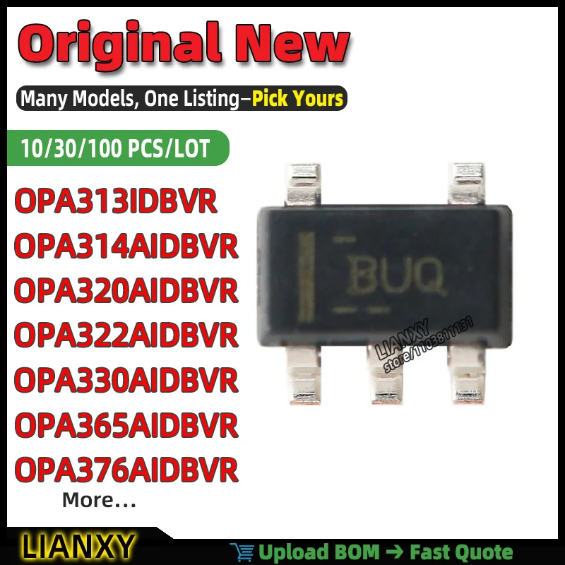 OPA365AIDBVR OPA376AIDBVR OPA330AIDBVR OPA320AIDBVR OPA313IDBVR OPA314AIDBVR OPA322AIDBVR SC-74A OPERATIONAL AMPLIFIER Brand New