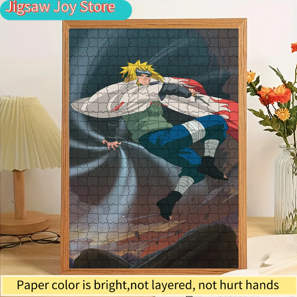

Anime Naruto Minato Namikaze Hokage Cloak Flying Thunder God Kunai Scene Paper Puzzle, Premium High Definition Print, Smooth Bur