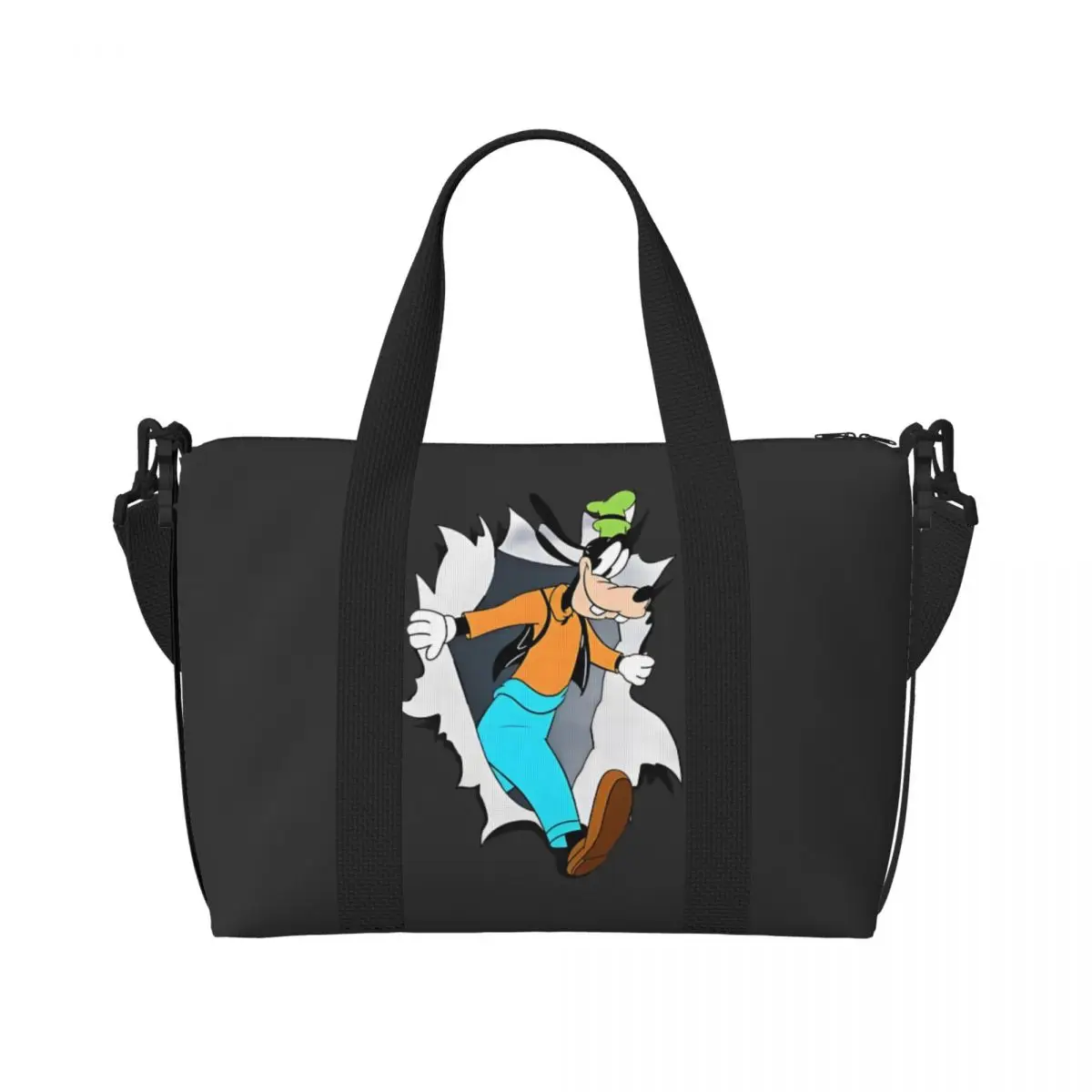 

Custom Large Goofy Tote Bag Women Cartoons Shoulder Shopping Gym Beach Travel Bag
