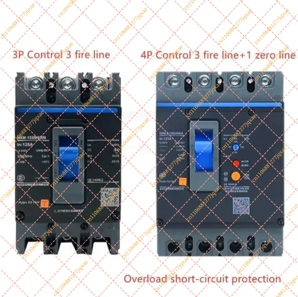 3P Moulded Case Circuit Breaker (MCCB), 50A-125A Thermal Magnetic Air Switch for Power Distribution