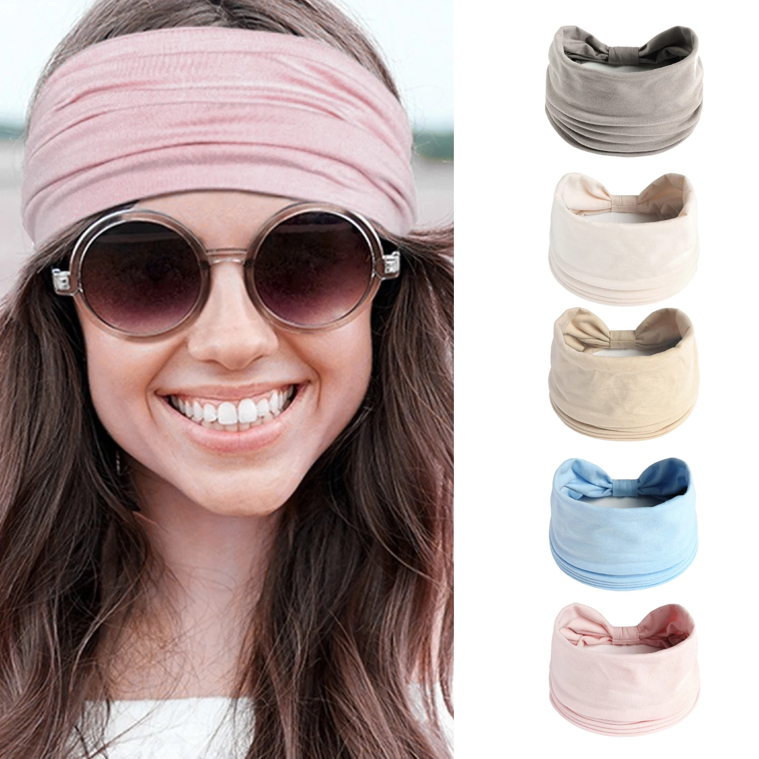 New Unisex Headband Sports Elastic Running Hair Bands Yoga Hairband Women Men Fashion Makeup Hair Hoop Headwrap Hair Accessories