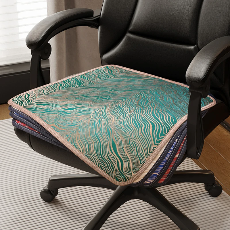 

Summer Ice Silk Chair Cushion Breathable Non-Slip Home Office Seat Cushion Cooling Mat Seat Cover Chair Pad