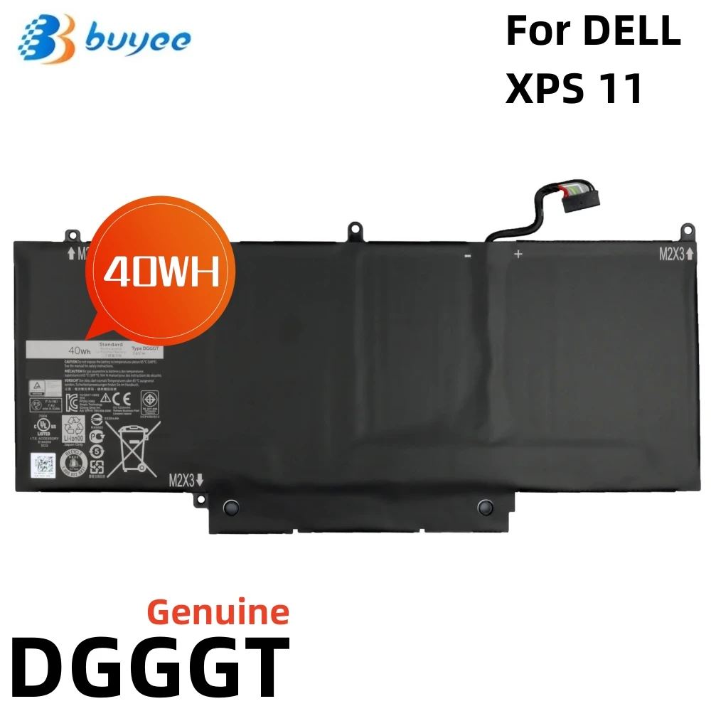 

New DGGGT Laptop Battery For Dell XPS 11 XPS11D-1308T XPS11S XPS11D-1508T XPS11R-1508T Series Notebook GF5CV 7.4V 40WH 5230MAH