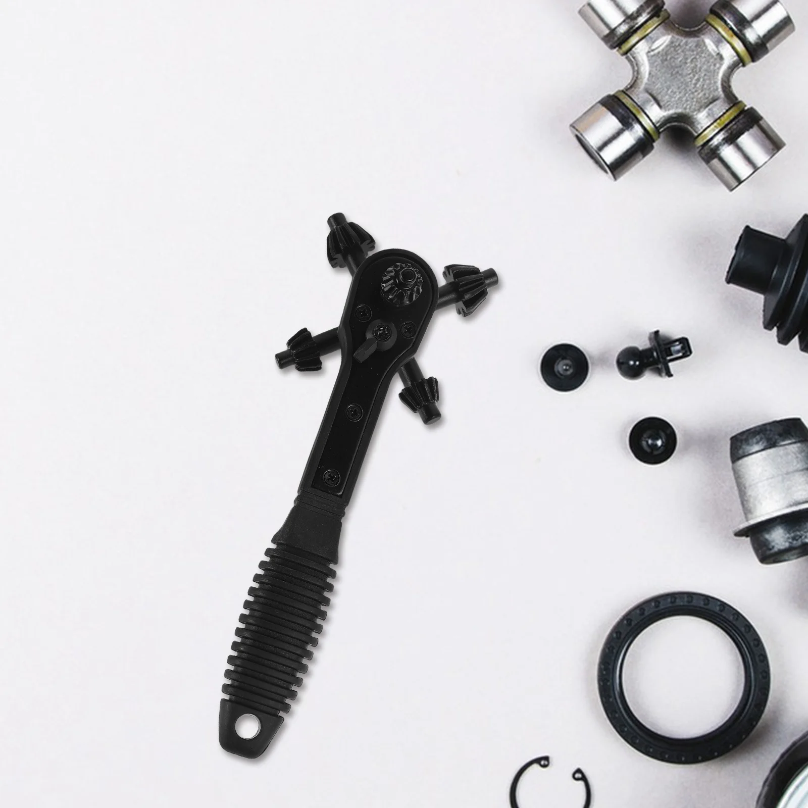 

2 pcs 2-In-1 Key Wrench Black Ratchet 12.5Mm 4-In-1 Universal For Electric Drills Power Tools Chuck Key Ratchet Wrench Drill