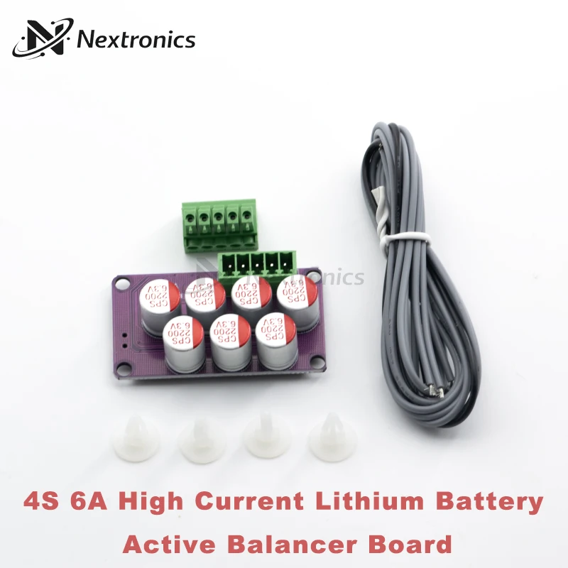 1PCS 4S 6A Active Balancer Board LiFePO4 Lithium Battery Equalizer Energy Transfer Capacitor Balance Module view 3