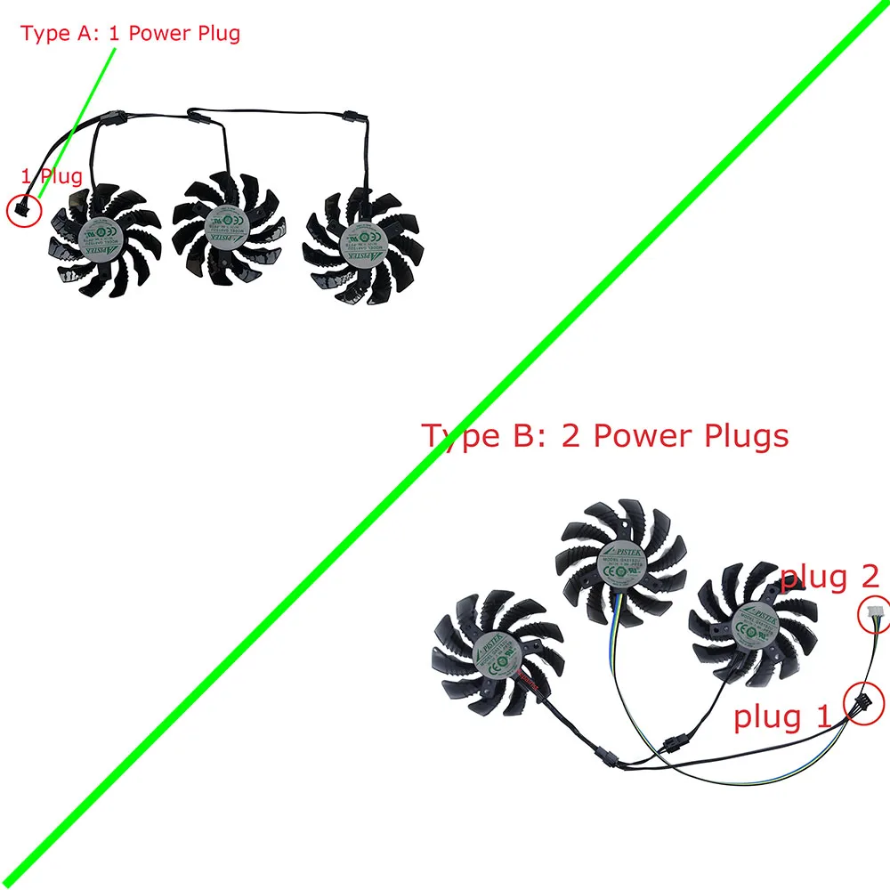 Enfriador de gráficos GPU, ventilador para tarjetas de vídeo, GA81S2U, 3 unids/set, 75MM, para GIGABYTE RX 6600XT RX6750 GRE EAGLE 10g