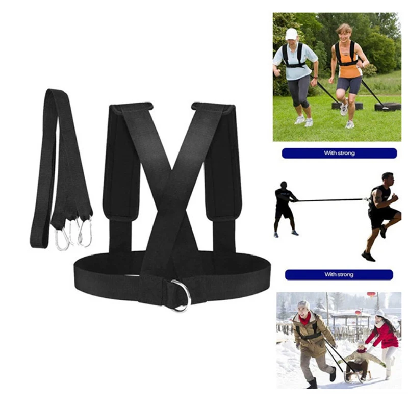 Running Training Resistance Bands Track Field Running Explosive Power Training Gym Fitness Strength Dragging Ropes Pulling Sled