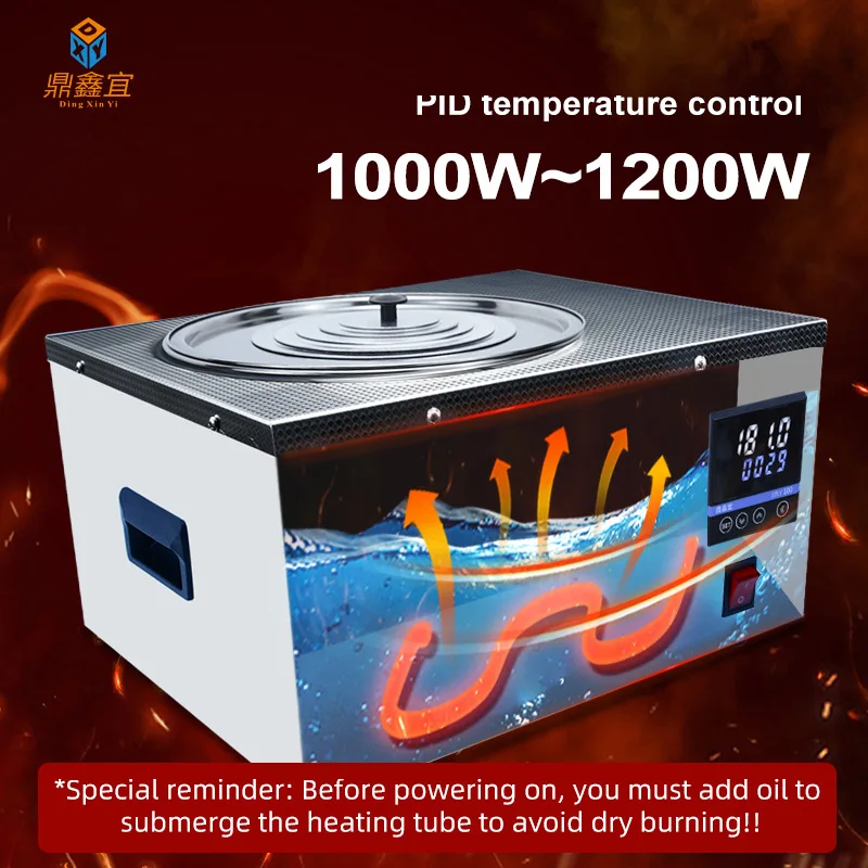 DXY Laboratory Oil Bath Digital Thermostat Electric Temperature Constant Heating Boiler Stainless Steel Capacity 10L 12L