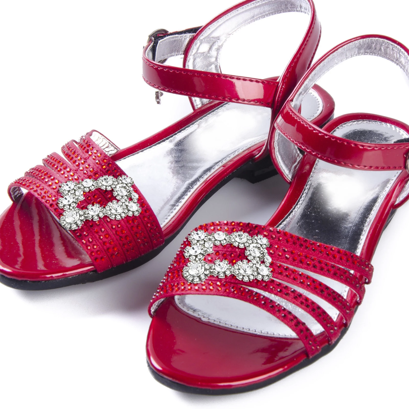 

1 Pair Rhinestone Shoe Buckle Water Drill Accessory For Diy Decoration High-End Shiny Rectangle Decorative Buckle Home Storage