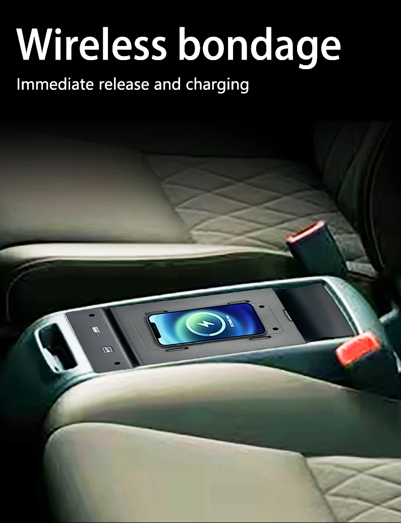 Caricabatterie wireless a ricarica rapida per Toyota Previa 2016