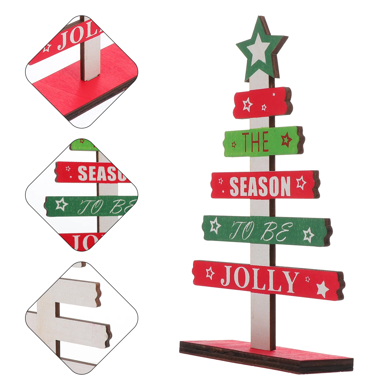 

2Pcs Christmas Tree Desktop Decorations Lovely DIY Xmas Ornament Tabletop Decor Home Party Ornament Christmas Tree Ornaments