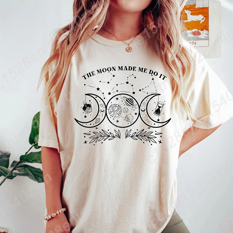 

Mystic Moon And Sun T-shirts, Mystical Moon Phase Shirt, Vintage Shirt, Spiritual T-Shirt,Witchy shirt, Women Oversized T-shirts