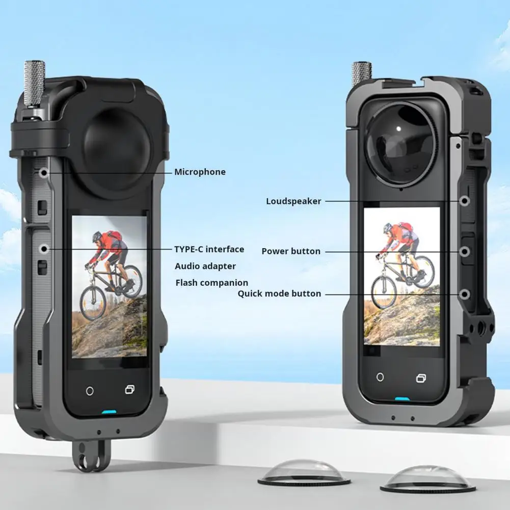 Крепление для экшн-камеры, рамка для экшн-камеры, прочная металлическая защитная рамка для экшн-камеры Insta360 X4, противоударная для Ultimate