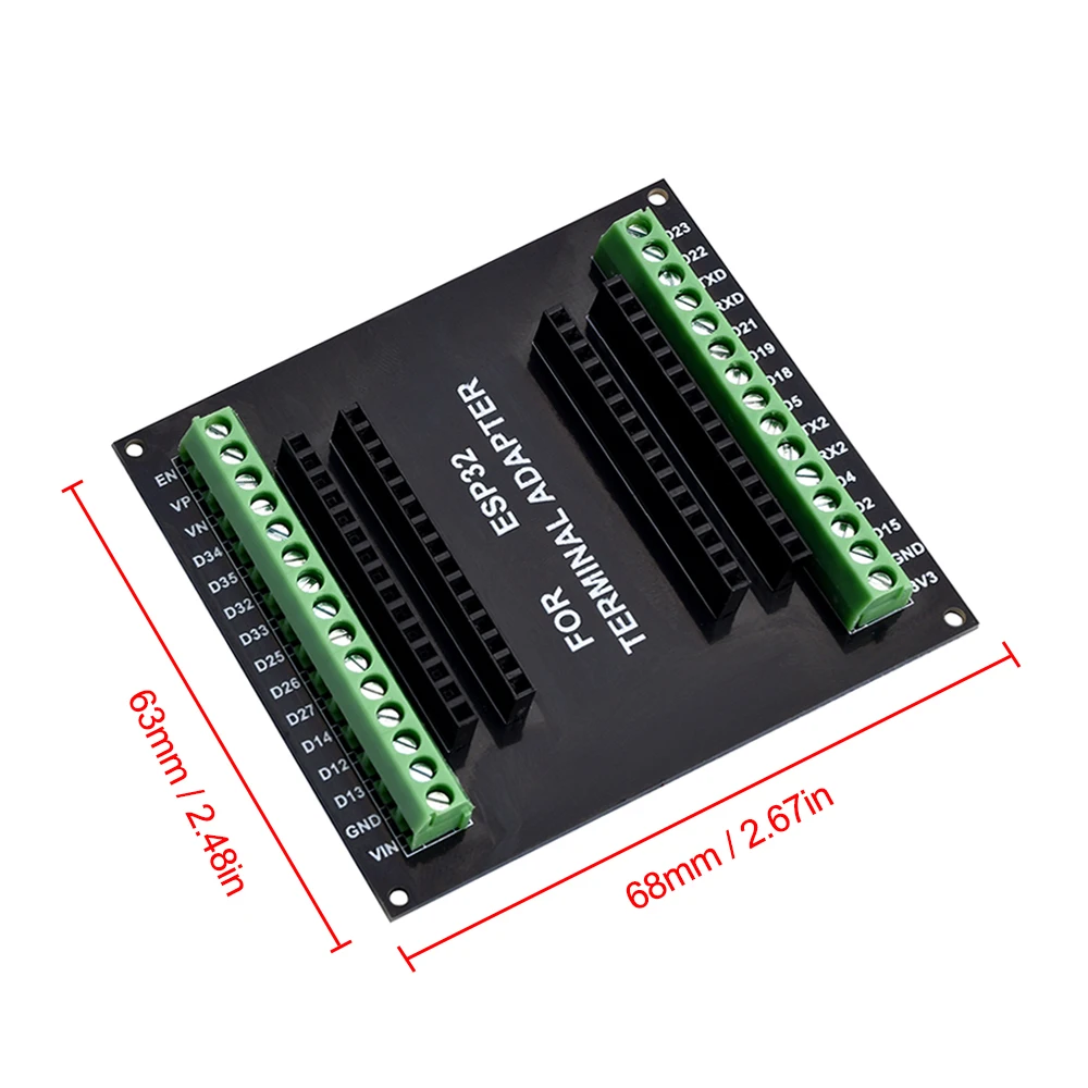 ESP32 Expansion Board Compatible with ESP32 WiFi Bluetooth Development Board 30Pin GPIO Expansion Board