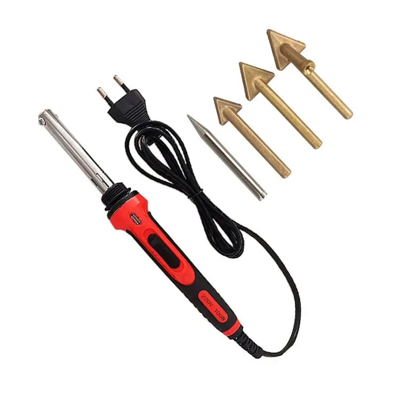 B69C 100W For Car Bumper Home Leather Repair Plastic Soldering Iron Welding Machine Tool EU Plug