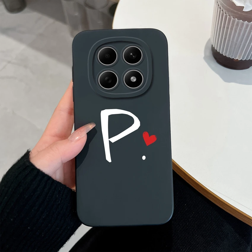Niedliche Buchstaben Handyhülle für Redmi Note 15 15Pro 4G Gehäuse Weiche Matte Silikon Linsenschutz Hülle für Redmi Note15 15 Pro Schale – Detail 16