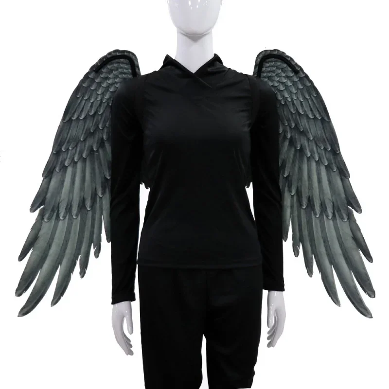 Ailes d'ange 3D pour hommes et femmes, accessoires de Costume de Cosplay pour fête à thème d'halloween