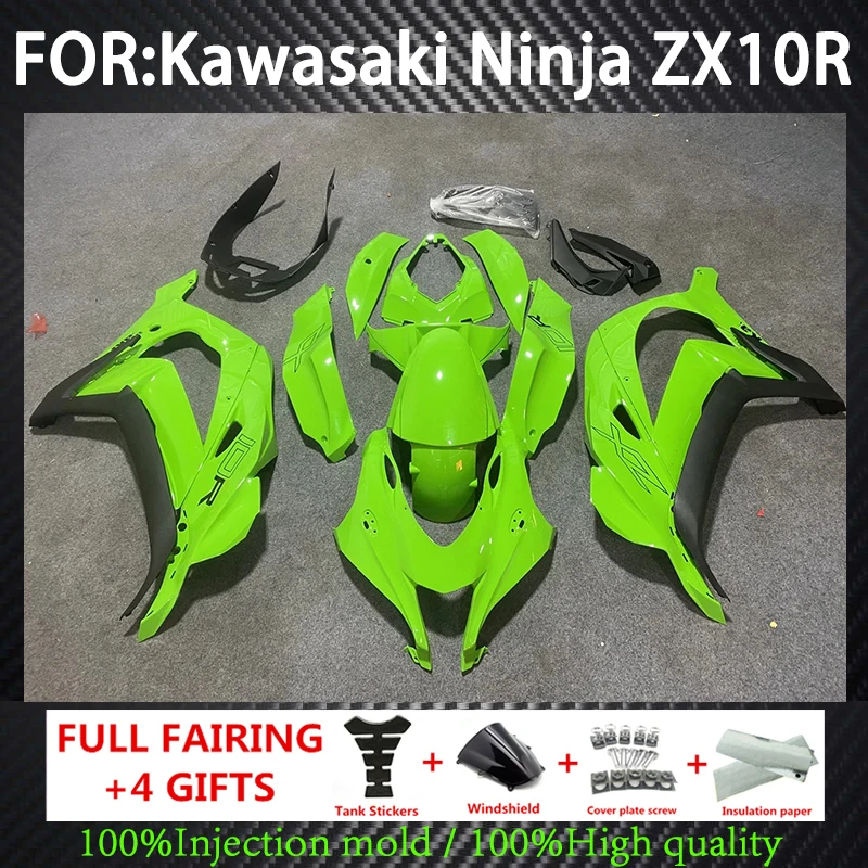 

New ABS Motorcycle Fairings Kit Fit For Ninja ZX10R 2016 2017 2018 2019 ZX-10R Bodywork Set Custom Fluorescent verde