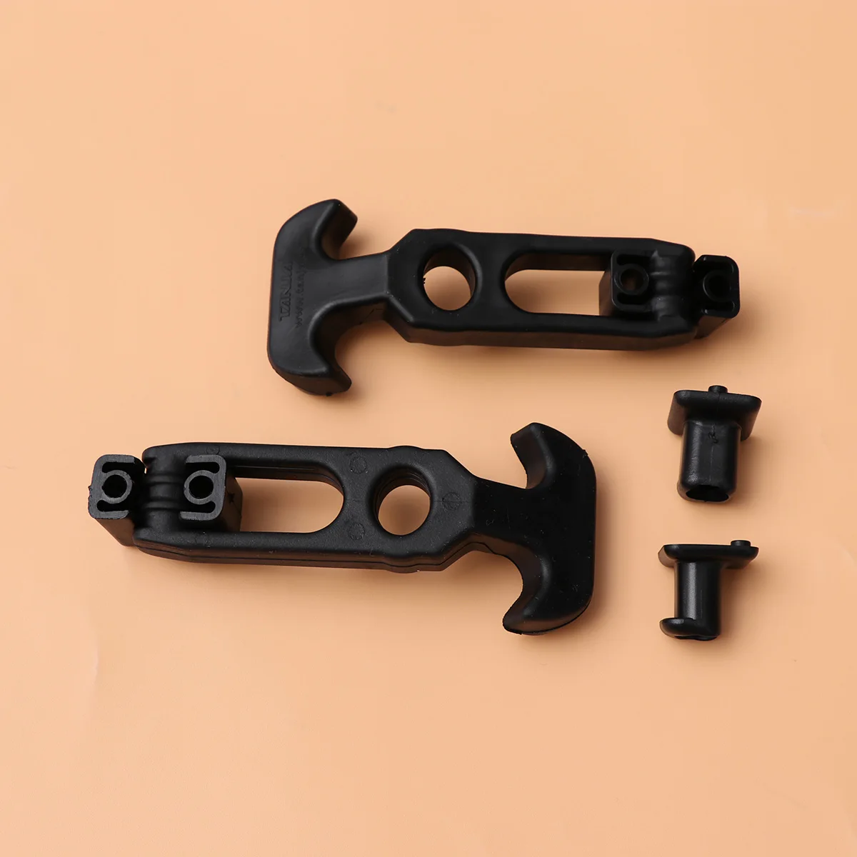 

2pcs Shock Absorbing Rubber Tail Box Hood Lock Bumper Trim Coated Anti Rust