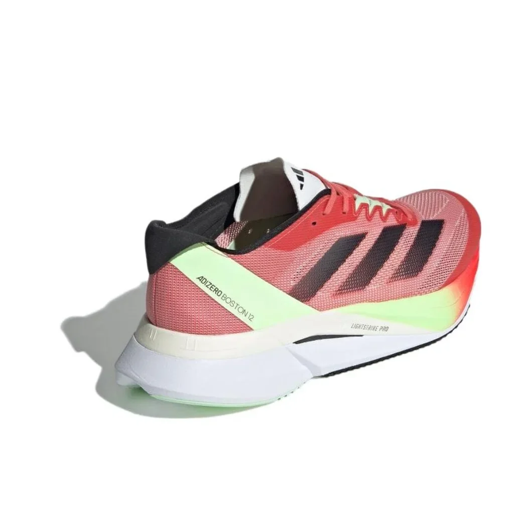 Adidas Adizero Boston 12 Cómodas Versátiles Zapatillas bajas informales para correr para hombre y mujer Rojo y amarillo Verde