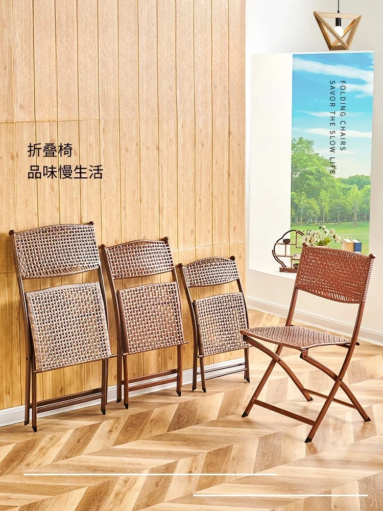 Synthetic Wood Folding Bedroom Kitchen Dining Chairs Outdoor Portable Modern Chairs Cadeiras De Jantar Dining Room Furnitur