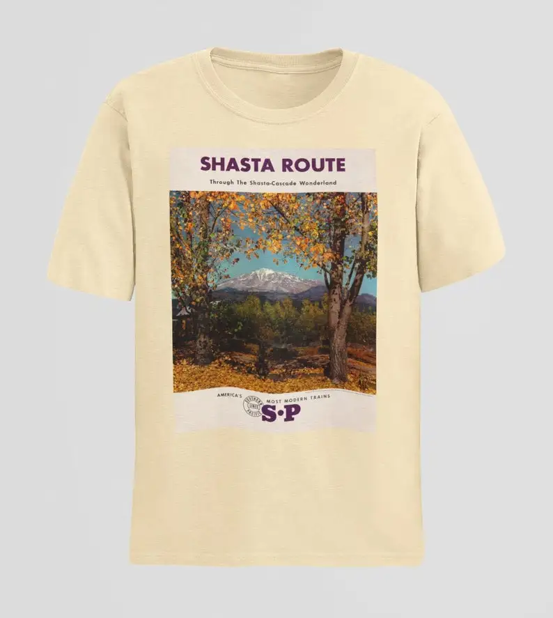 Vintage California T-Shirt, Shasta Route Travel Sweater, CA State Hoodie, Vacation Tee, Aesthetic Poster Top, Californian Sweats