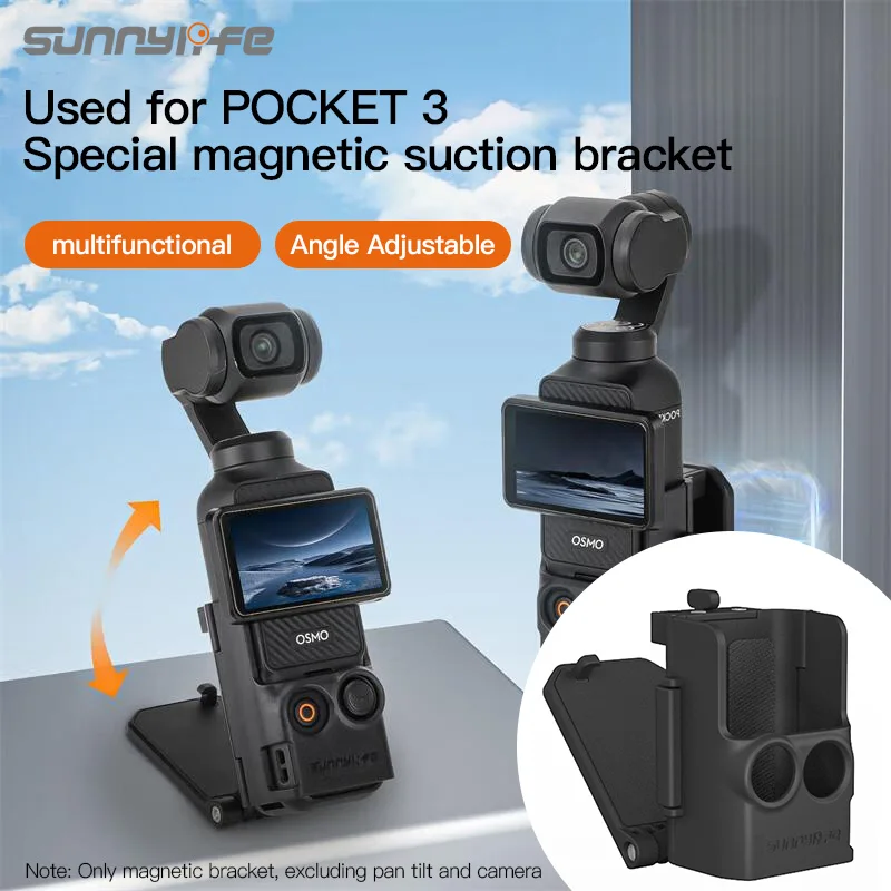 

Sunnylife Magnetic Mount Camera Accessories For DJI Pocket 3 Mount Adjustable Bracket Multifunctional Base Vlog Outdoor Shooting