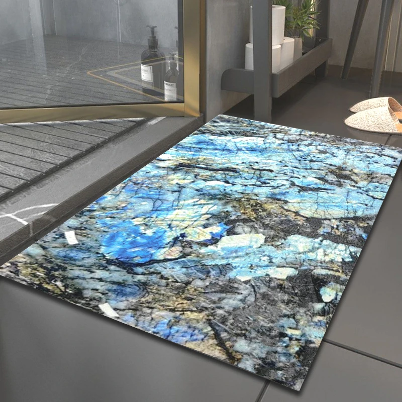 Kitchen carpet, absorbent mat,Marble Luxury Style Bathroom non-slip mat, Shower rugs ,Quick-drying carpet,bathroom door mat