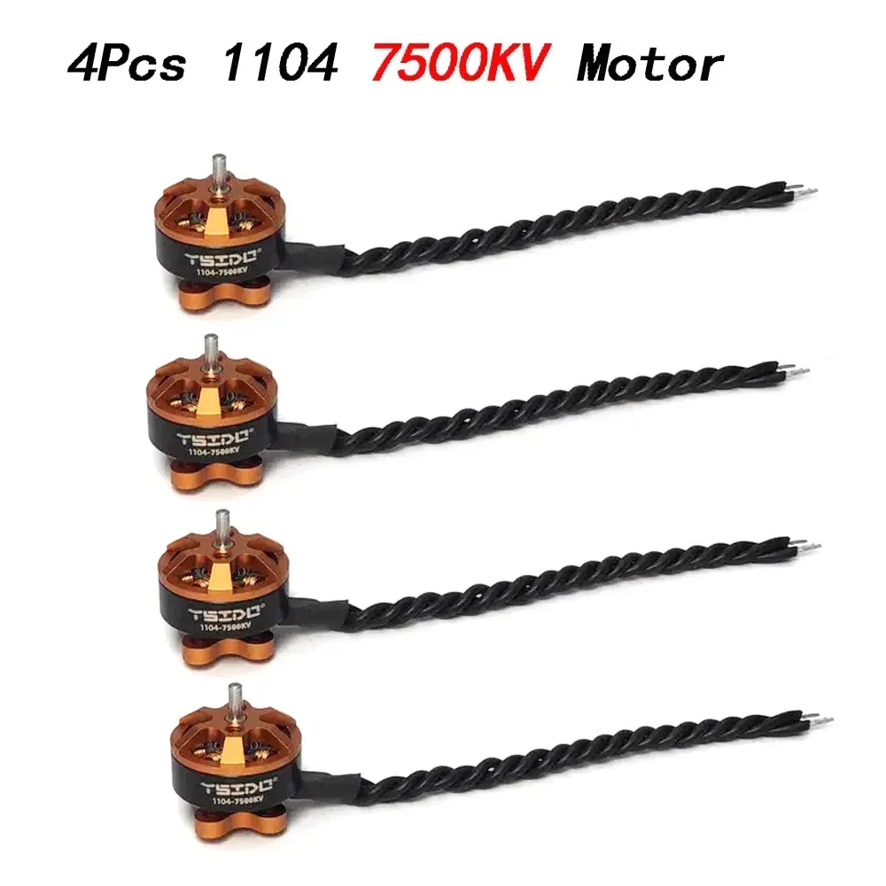 4Pcs1Pcs YSIDO 1104 7500KV 8600KV Brushless Motor for RC Drone 90-110mm FPV Racing Multirotor Quadcopter Alpha A75 Beta75X Crux3