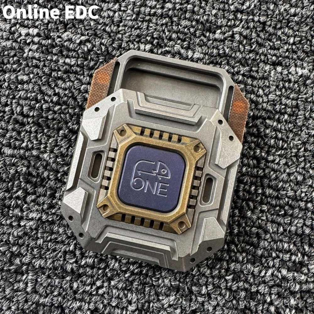 中古チタン製食肉食動物 EDC 収納ボックス マグネット フィジェット スライダー 不安解消ガジェット オリジナルデザイン