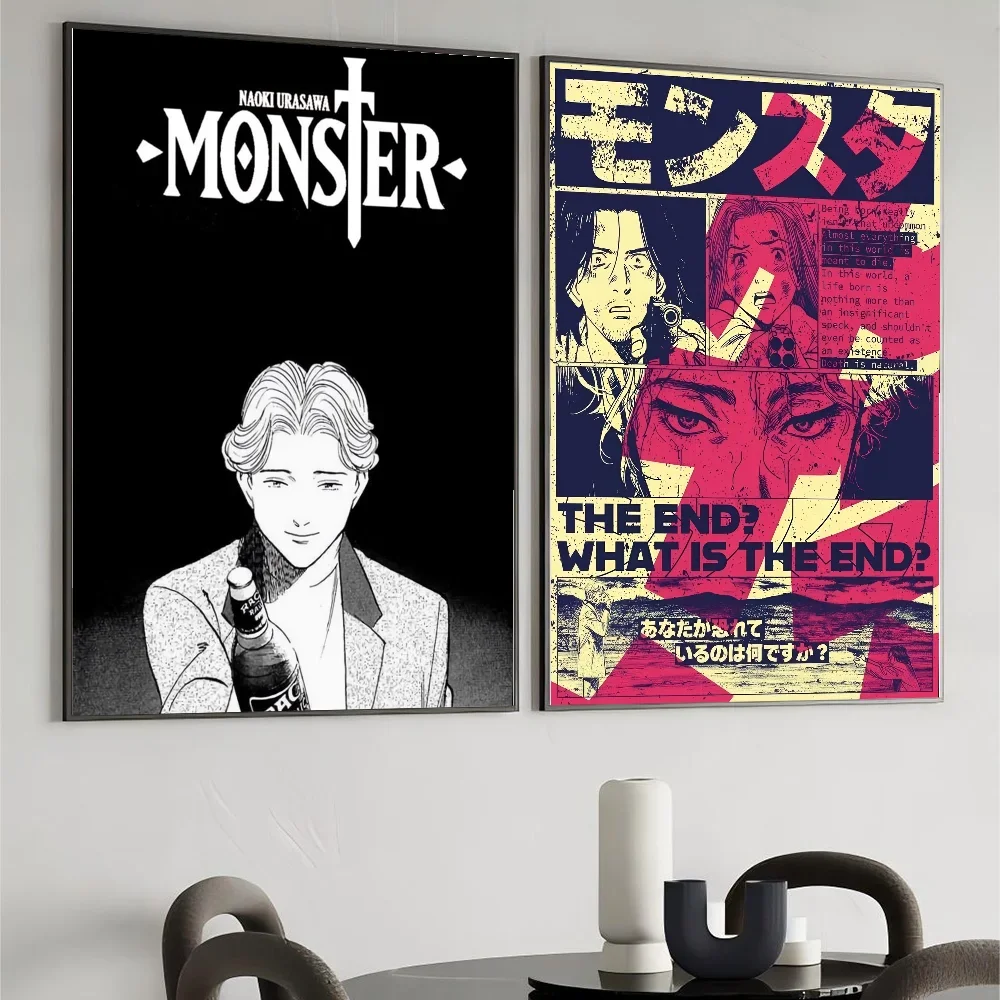 الوحش كاريكاتير أنيمي يوهان ليبرت ملصق جدار ديكور فني للمنزل غرفة ديكور اللوحة الرقمية غرفة المعيشة مطعم المطبخ الفن