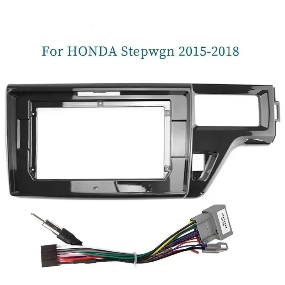 For Honda Stepwgn stepwagon spada 2015-2018 10.1 Inch Car Frame Fascia Adapter Android Radio Dash Fitting Panel Kit