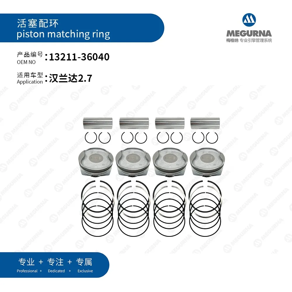 STD 4pcs 90mm Piston Ring kit 13211-36040 for TOYOTA VENZA CAMRY RAV4 SIENNA Highlander 2.7L 1AR Engine Pistons Rings Rods&Parts