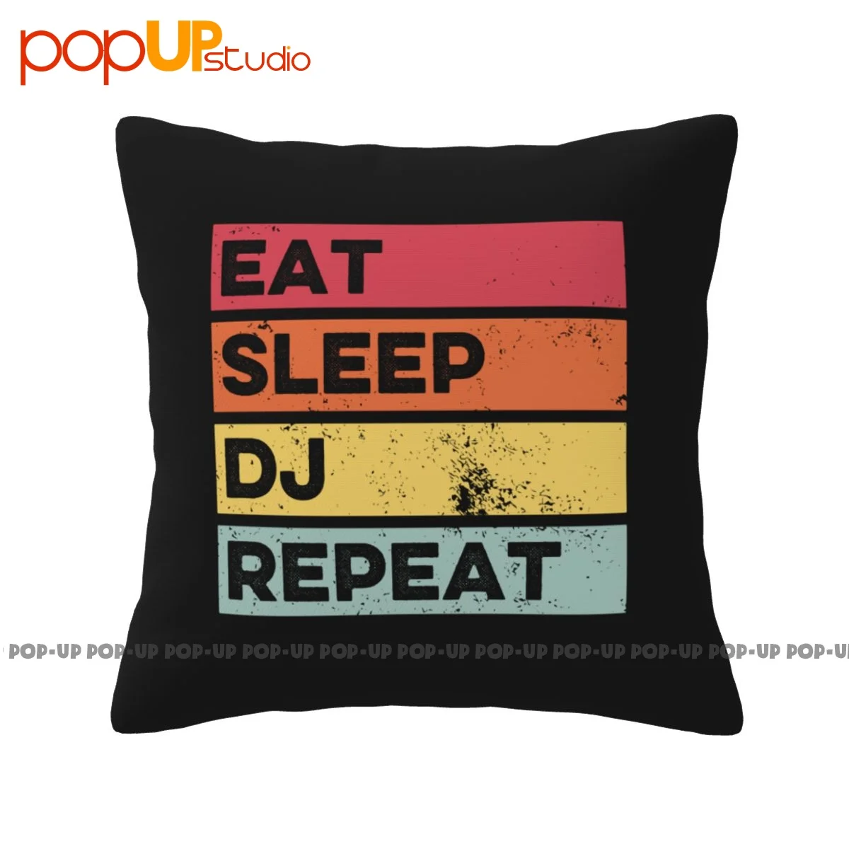 Cozy Dj Player Dad Funny Dj Disc Jockey Music Lover Pillowcase Throw Pillow Cover Creative Soft Skin Top Quality