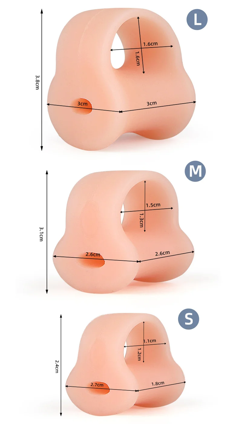 1Pair Thumb Splitter Straightener Hammer Toe Overlapping Separator Orthotic Silicone Gel Bunion Adjuster Hallux Valgus Feet Care