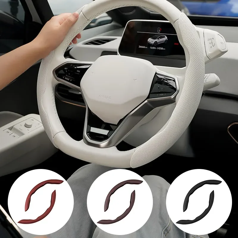 Leather Car Steering Wheel Booster Covers For Genesis G80 GV70 GV80 GV60 G70 Essentia G90 GV90 X Anti-skid Interior Accessories