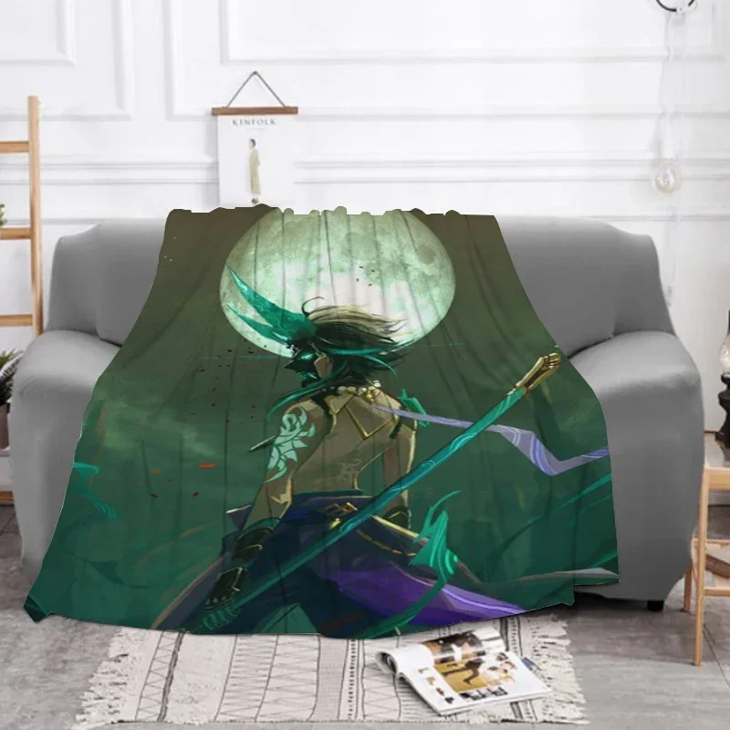 

3D Printing Game Genshin Impact Baby Blanket Baby Blankets Plaid Furry Winter Sofa Throw Fluffy Soft Throws Baby Fleece Beds Nap