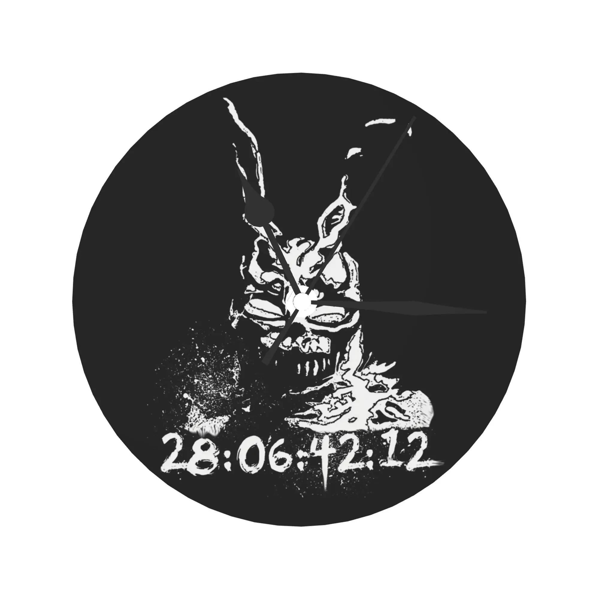 Donnie Darko - Frank Wall Clock Room Decoration Silent Round Clock for Bedroom Living Kitchen Home