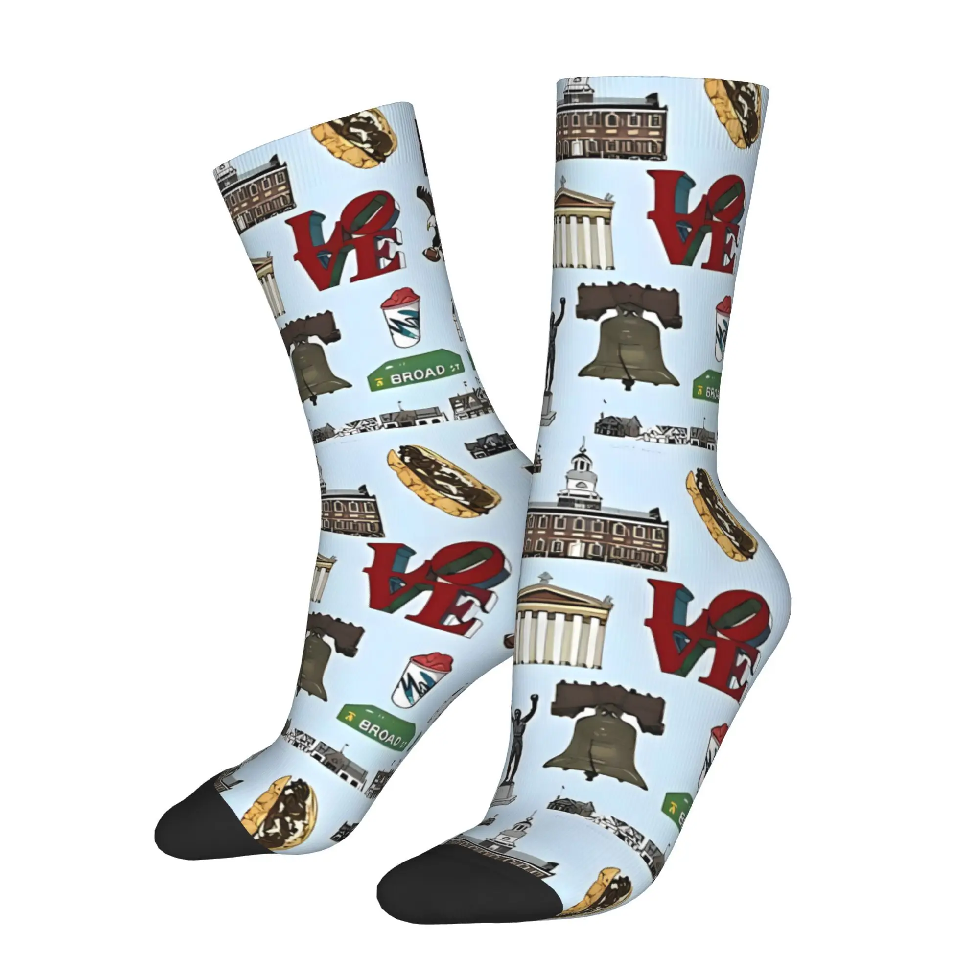 

Philly Blue Sock Printed Man Polyester Fashion