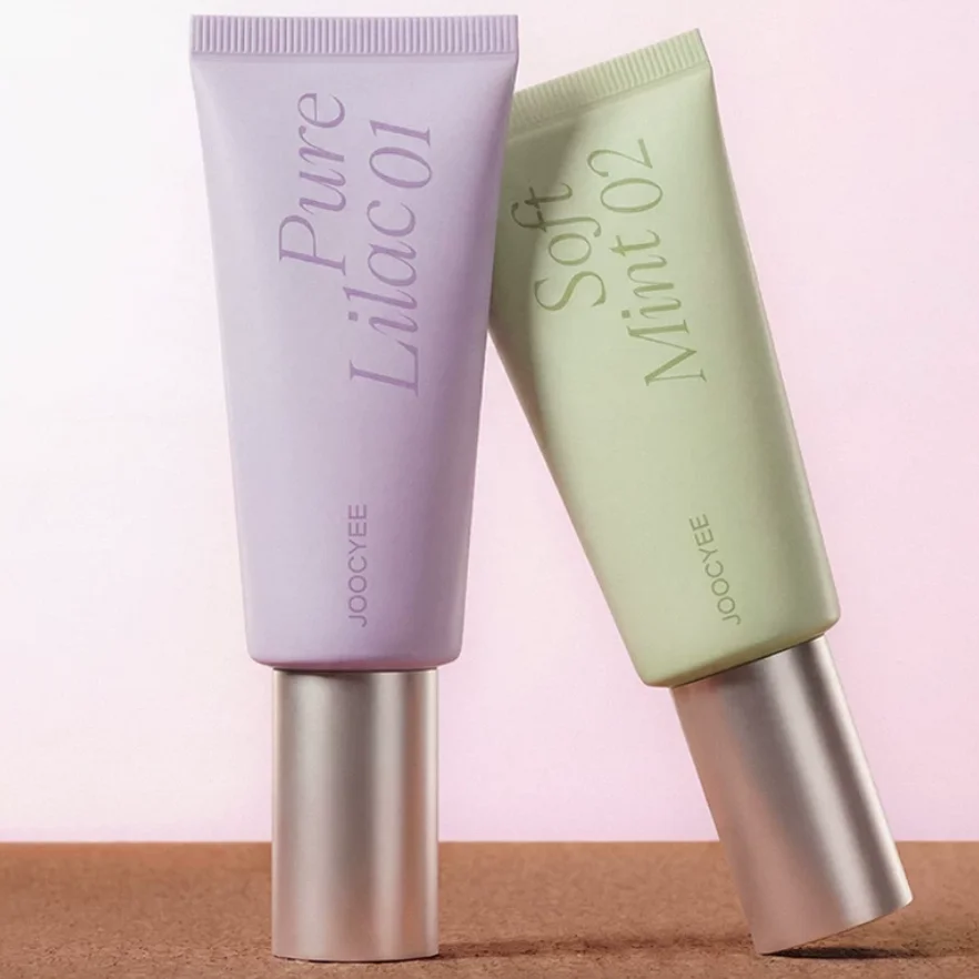 JOOCYEE Primer Cream Hydrating Makeup Base,Green & Purple Tone-Up,Sheer Concealer Coverage,Skin Tint & BB Cream