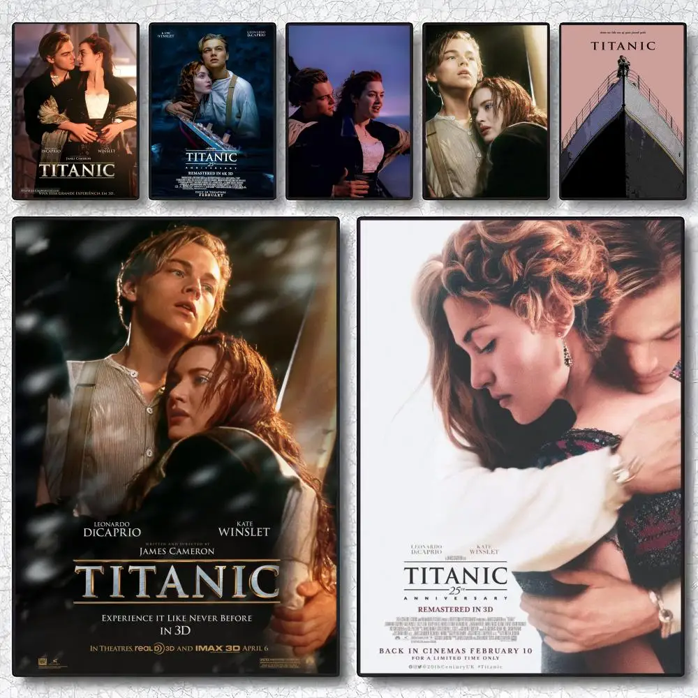 Классический-кинопостер-«Титаник»-с-каллиграфией-холст-настенное-искусство-декор-для-прихожей-украшение-для-дома-праздничные-подарки